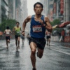 雨の日のマラソン大会