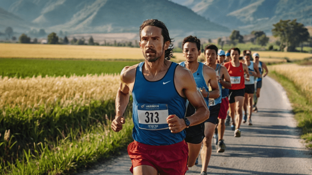 田舎でマラソン