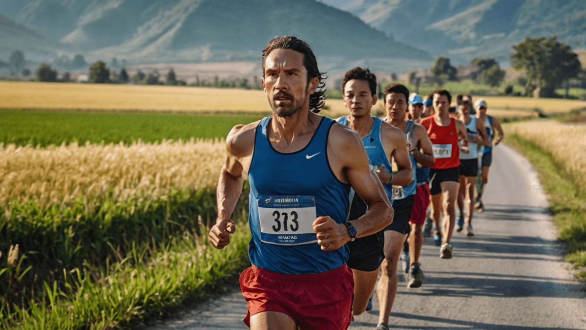 田舎でマラソン