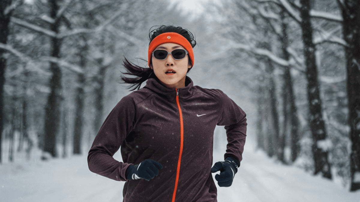 冬にかけるサングラス