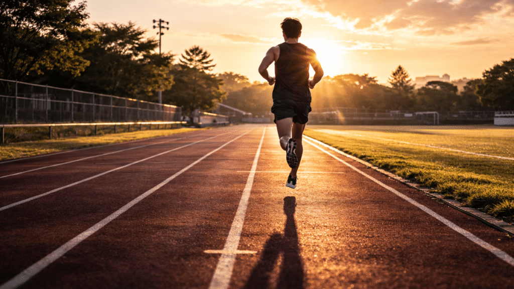 1人で走るランナー