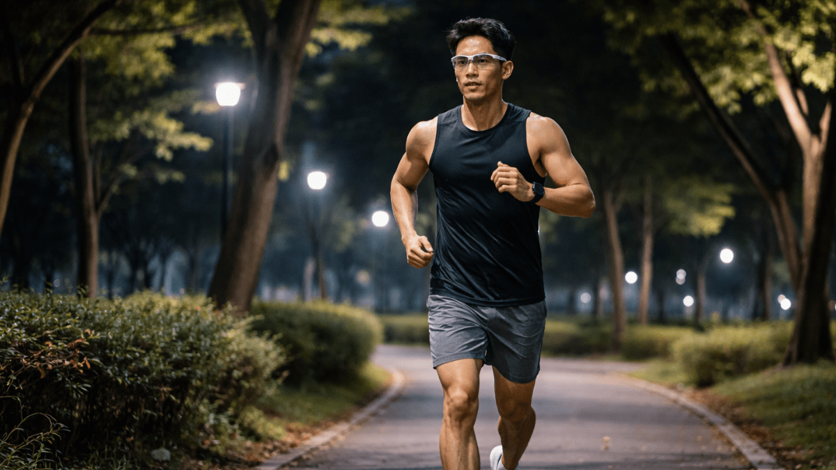 夜にサングラスをかけて走る